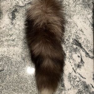 Raccoon tail purse Charm